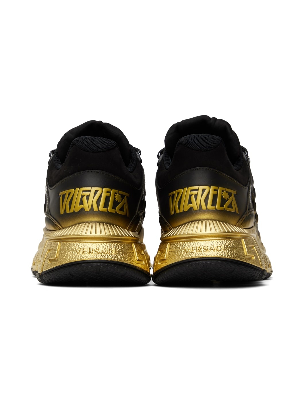 Black & Gold Trigreca Sneakers - 2