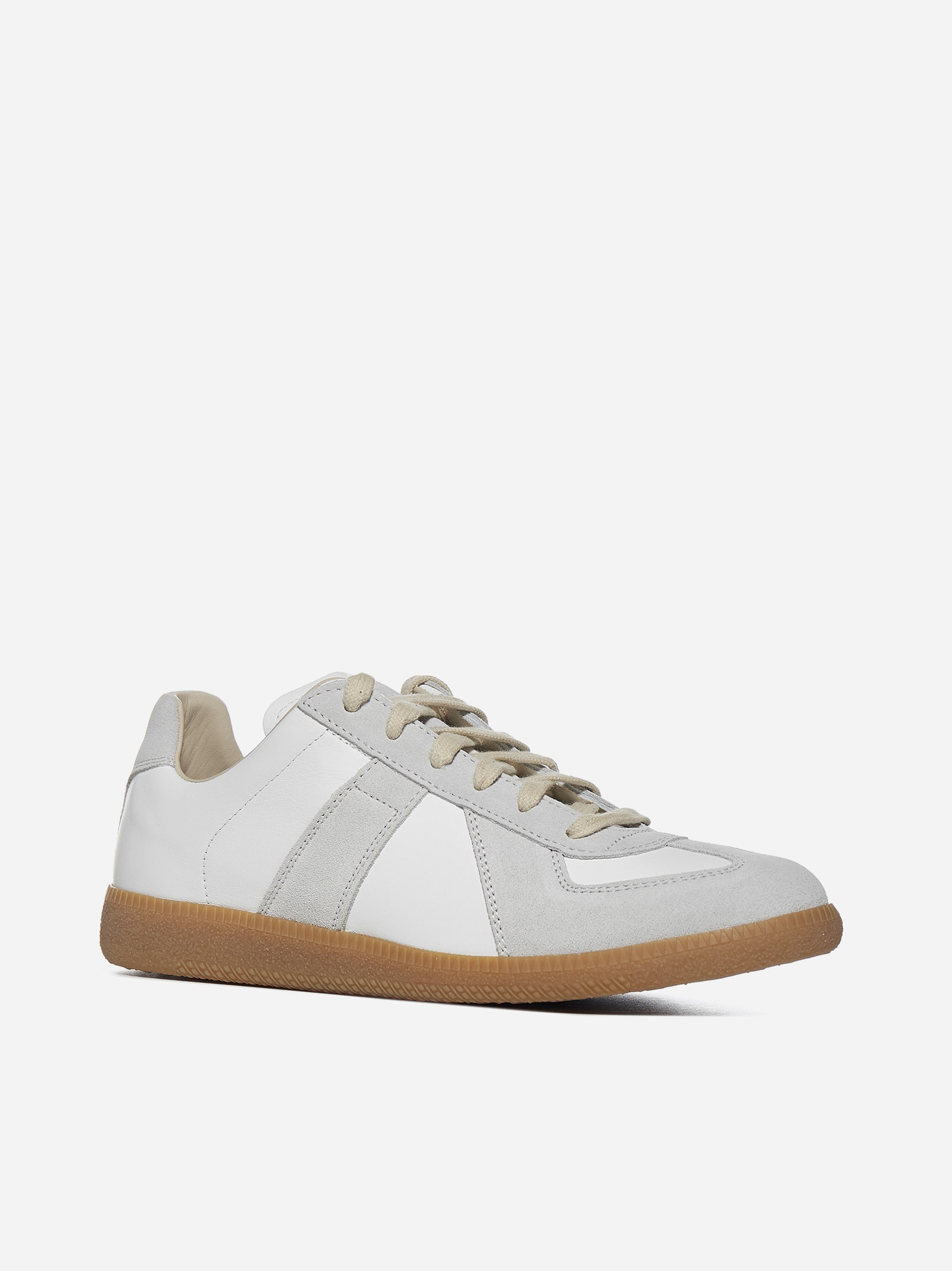 Replica leather and suede sneakers - 2