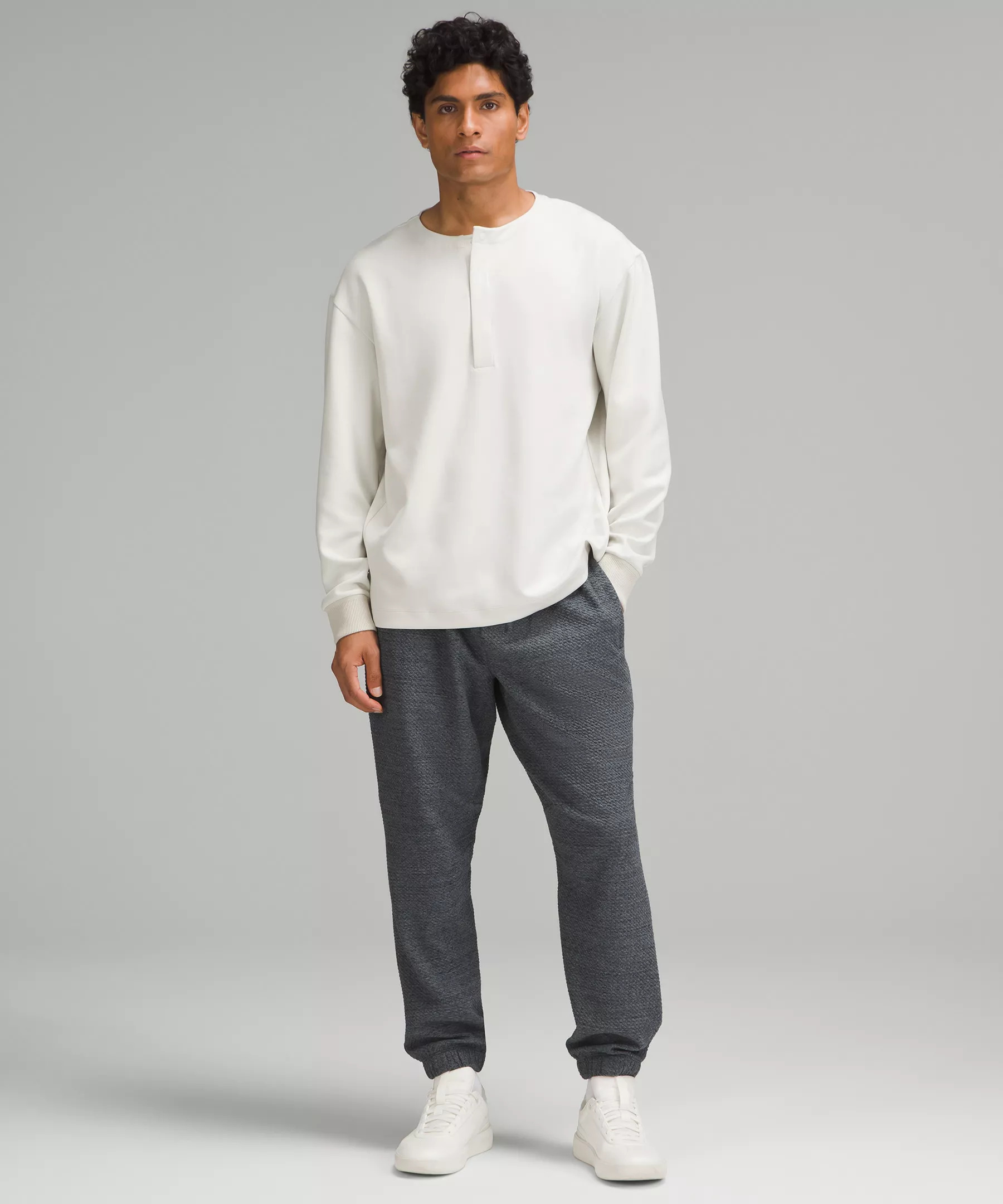 Textured Double-Knit Cotton Jogger *Regular - 2