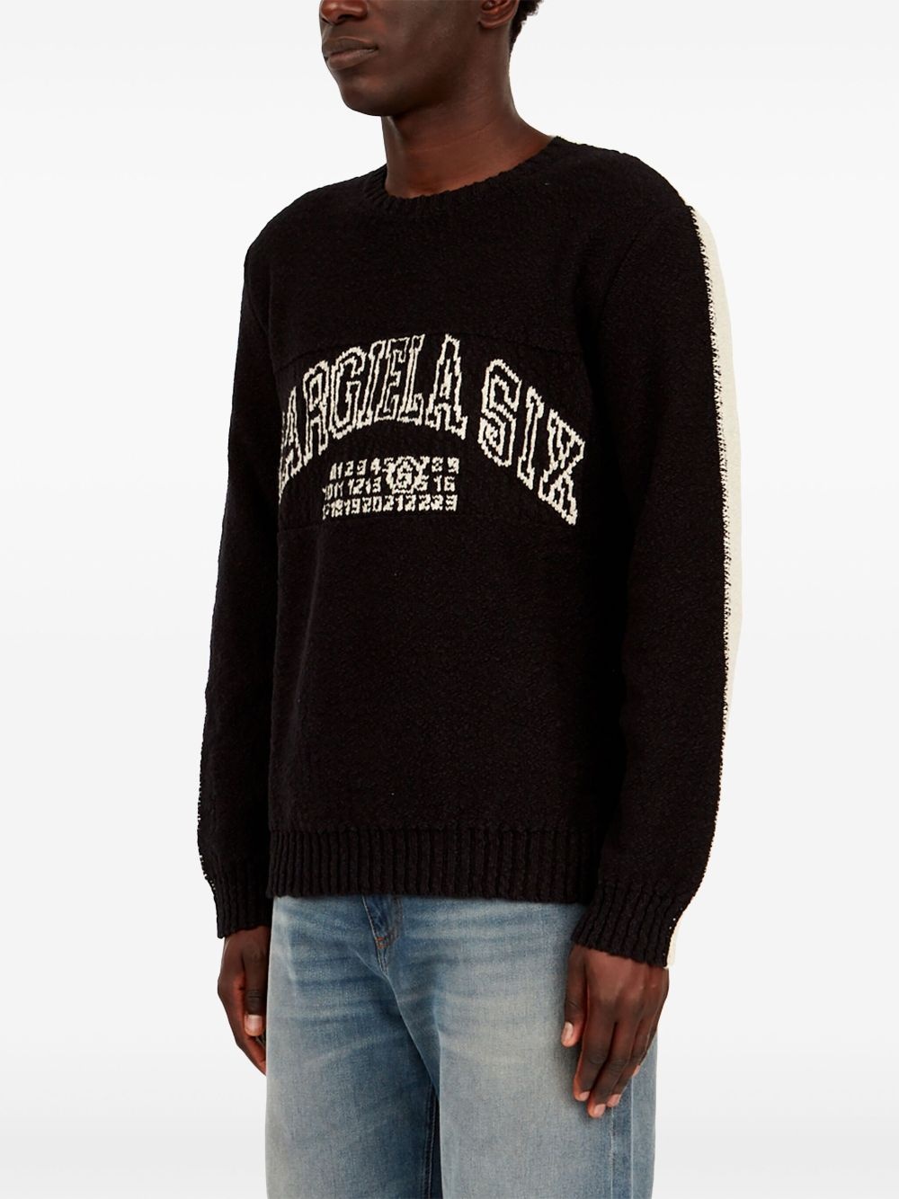 numbers-motif jumper - 6