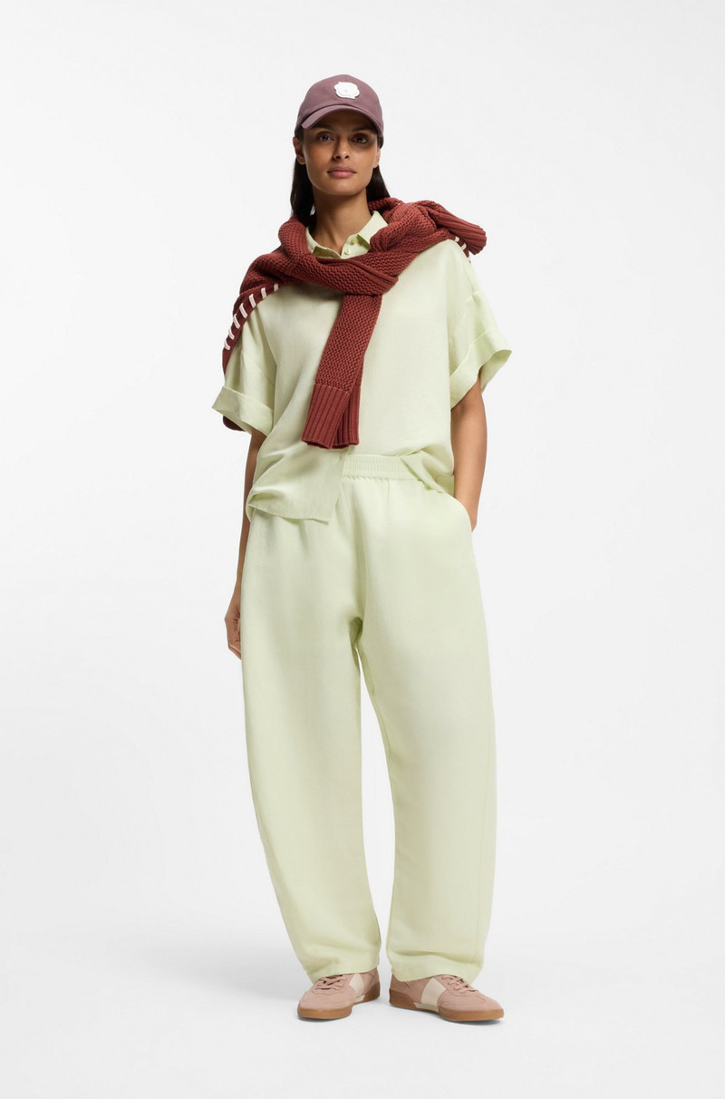 BOSS BALLOON-LEG TROUSERS WITH ELASTICATED WAIST outlook