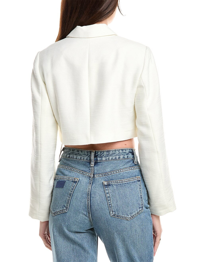GANNI GANNI Linen-Blend Blazer outlook