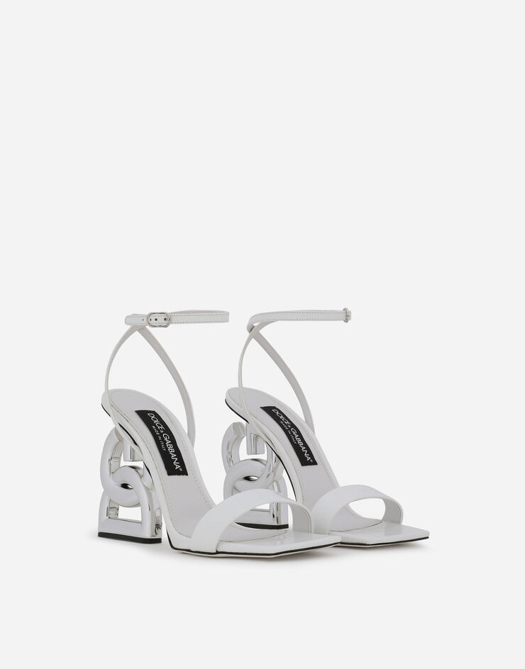 Patent leather sandals with 3.5 heel - 2