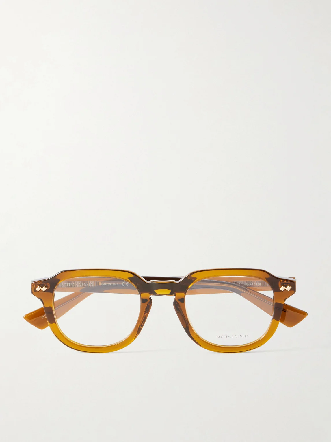 Ribbon Stud Round-Frame Recycled Acetate Glasses - 1