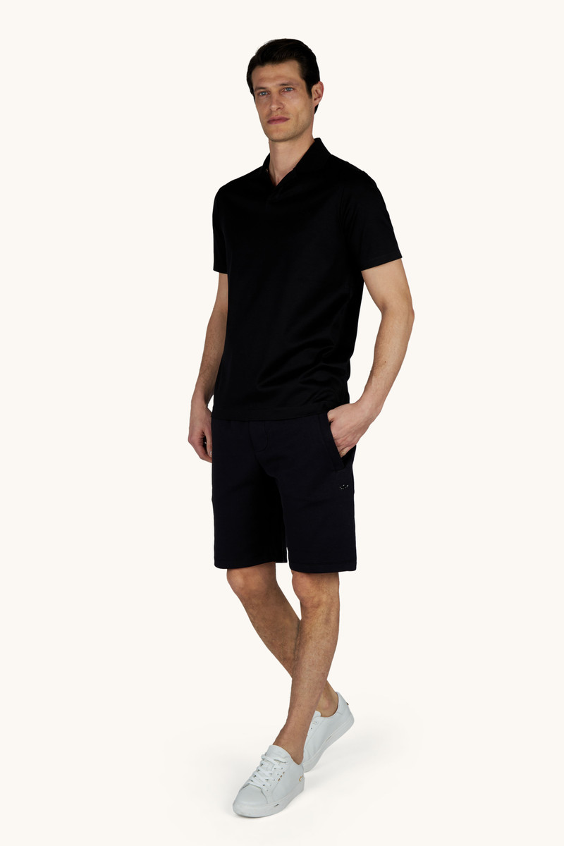 Paul & Shark OPEN‑COLLAR POLO SHIRT IN AQUA TOUCH COTTON outlook