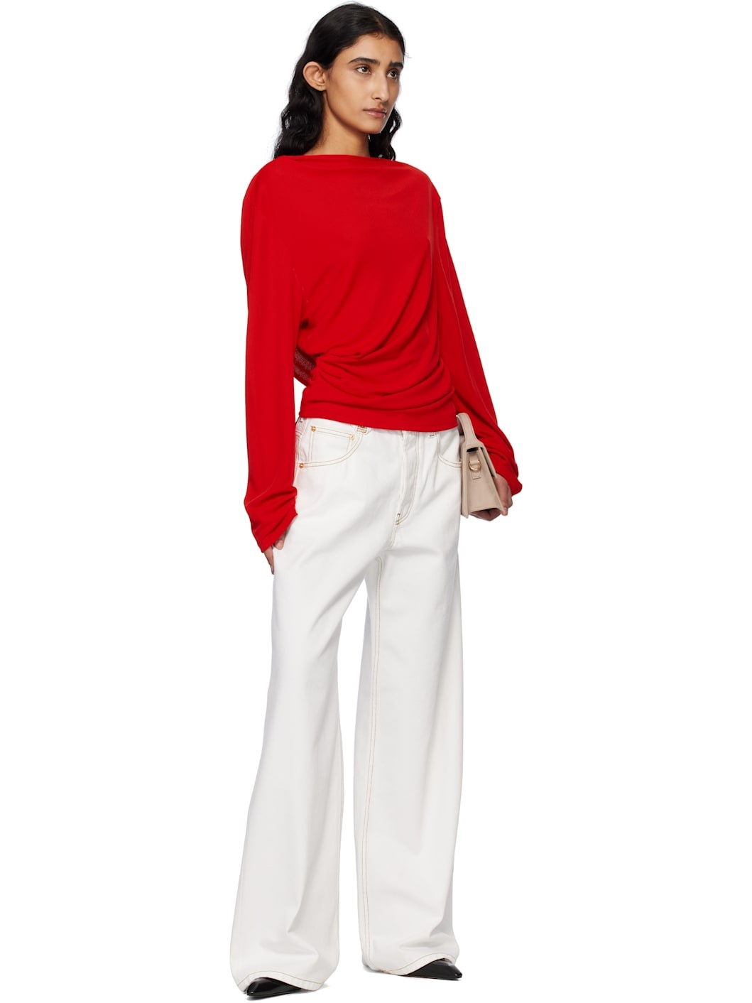 Red La Croisière 'The Croisière' Blouse - 4
