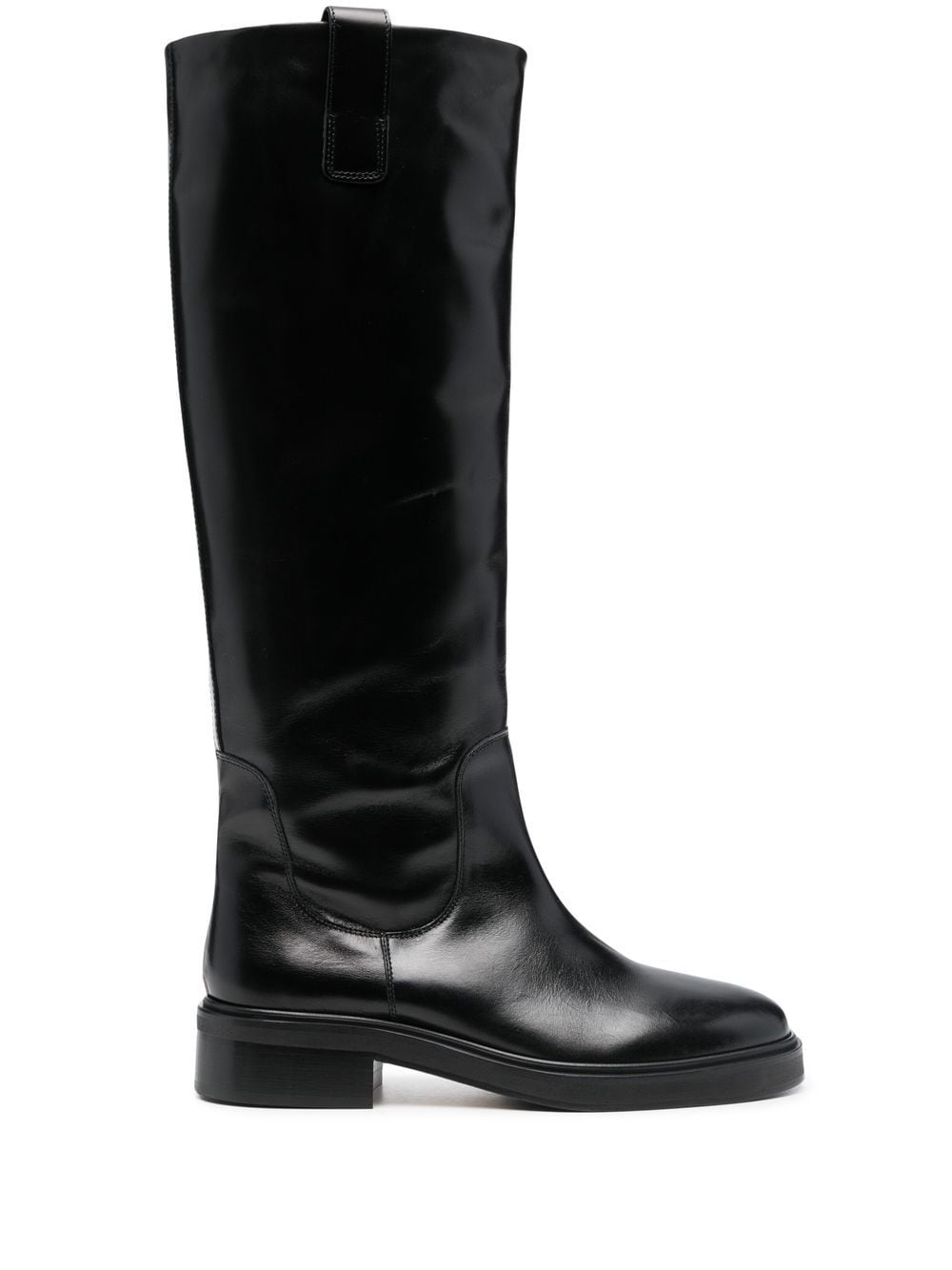 knee-high leather boots - 1