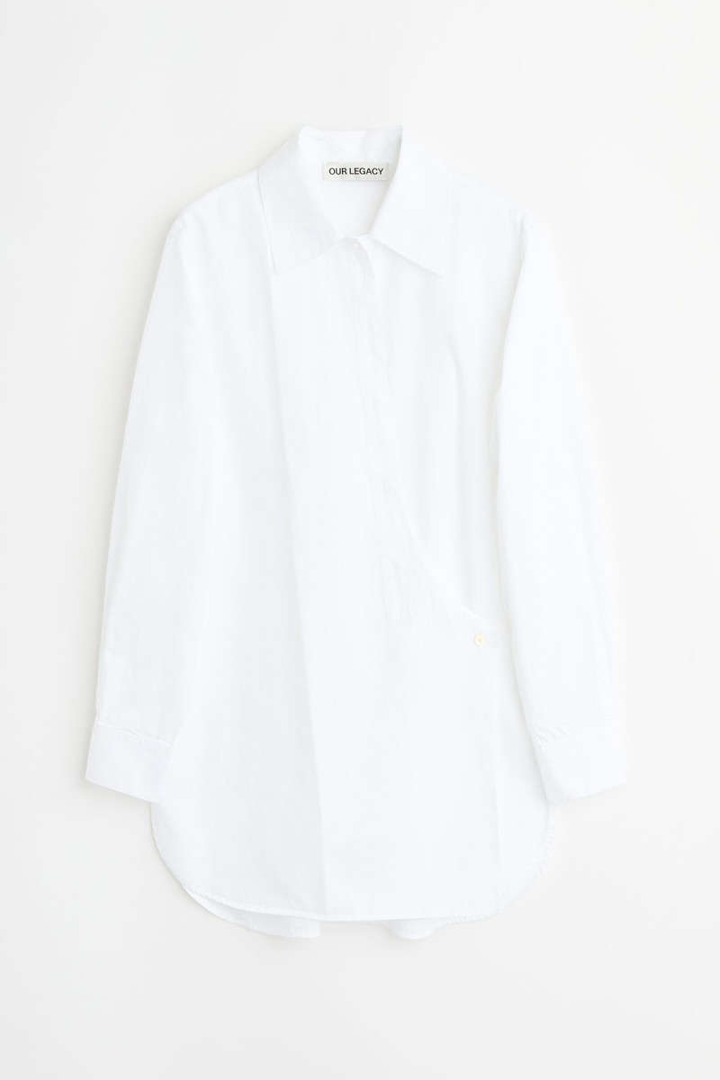 Wave Shirt Fine White Super Poplin 1