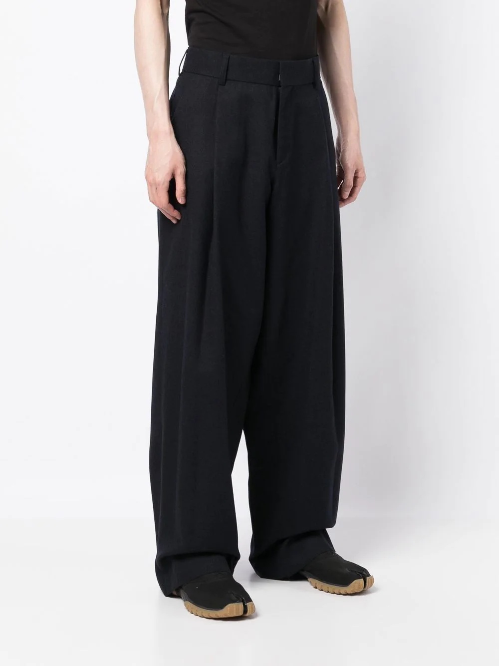 wide-leg tailored trousers` - 3