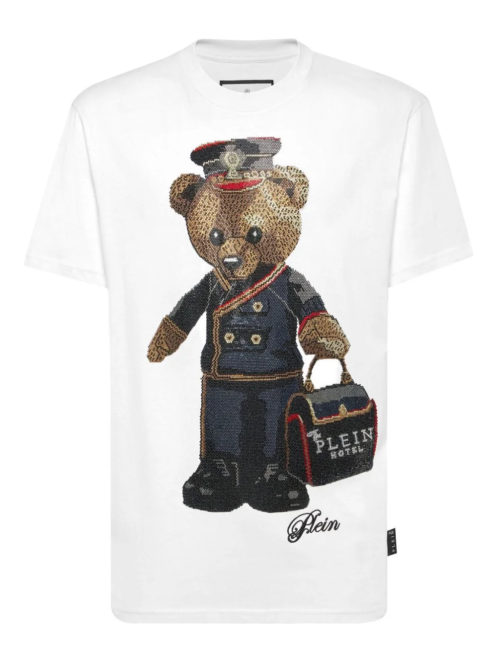 teddy bear-embellished T-shirt - 1