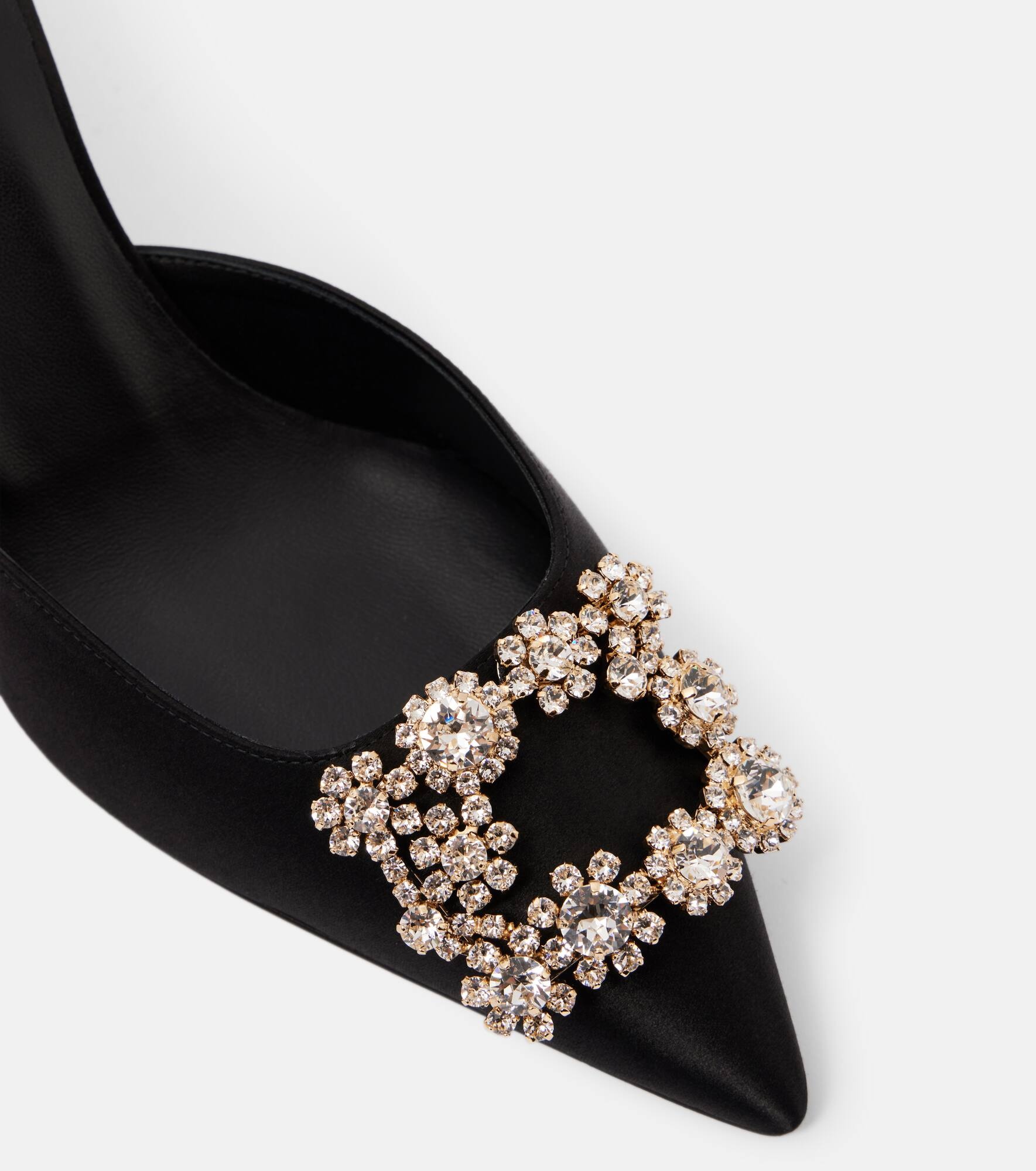 Efflorescence 65 embellished satin mules - 5