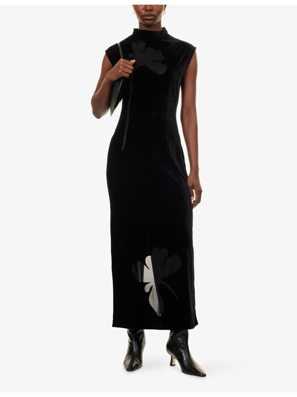 Sakalani Sleeveless Velvet Midi Dress - 2