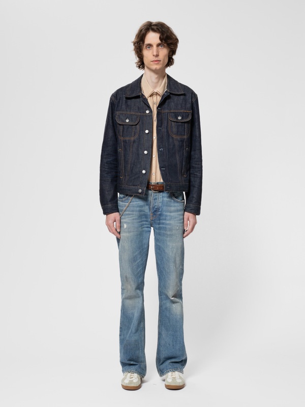 Danny Ace Selvage Denim Jacket Dry Blue - 11