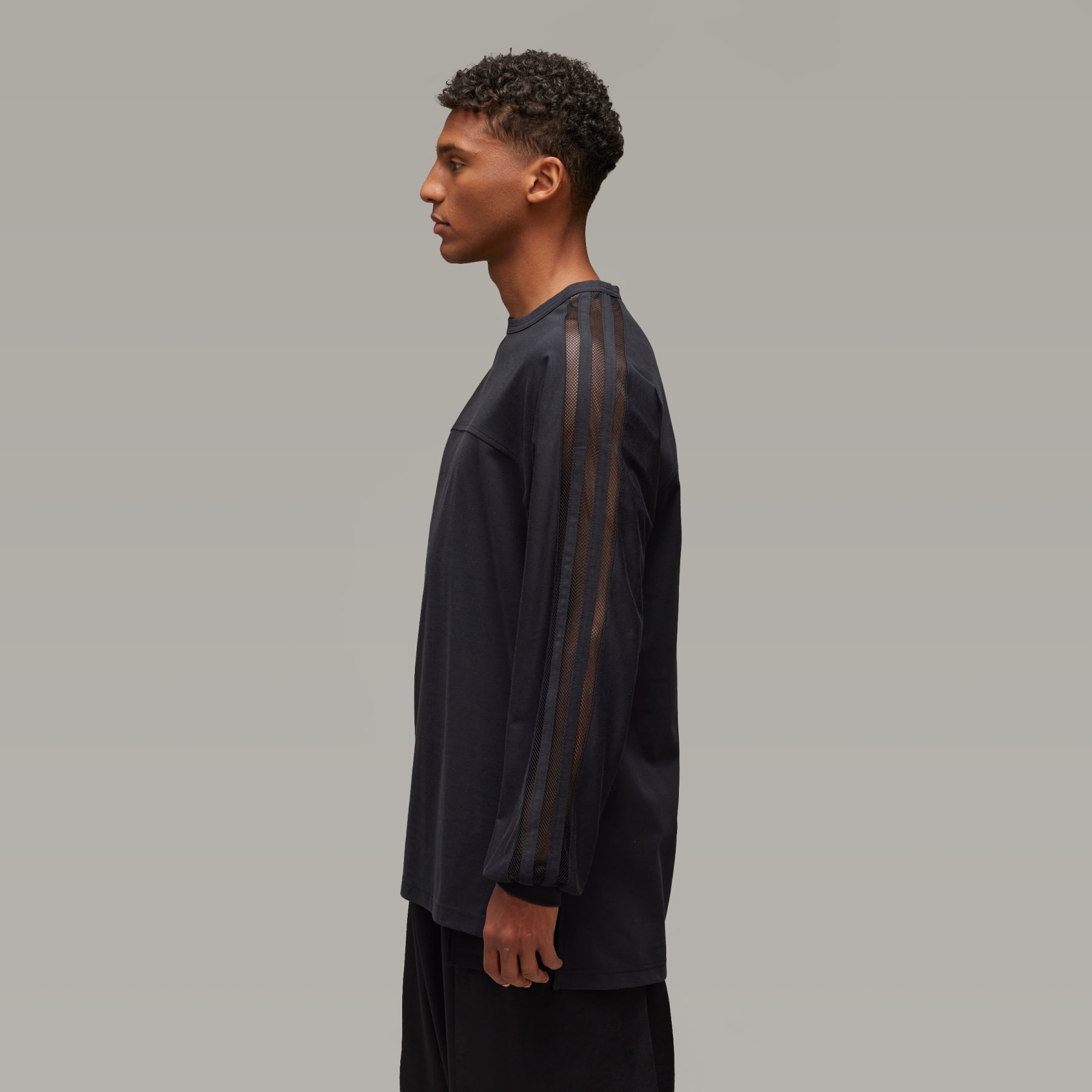 Y-3 Mesh Stripes Long Sleeve Tee - 4