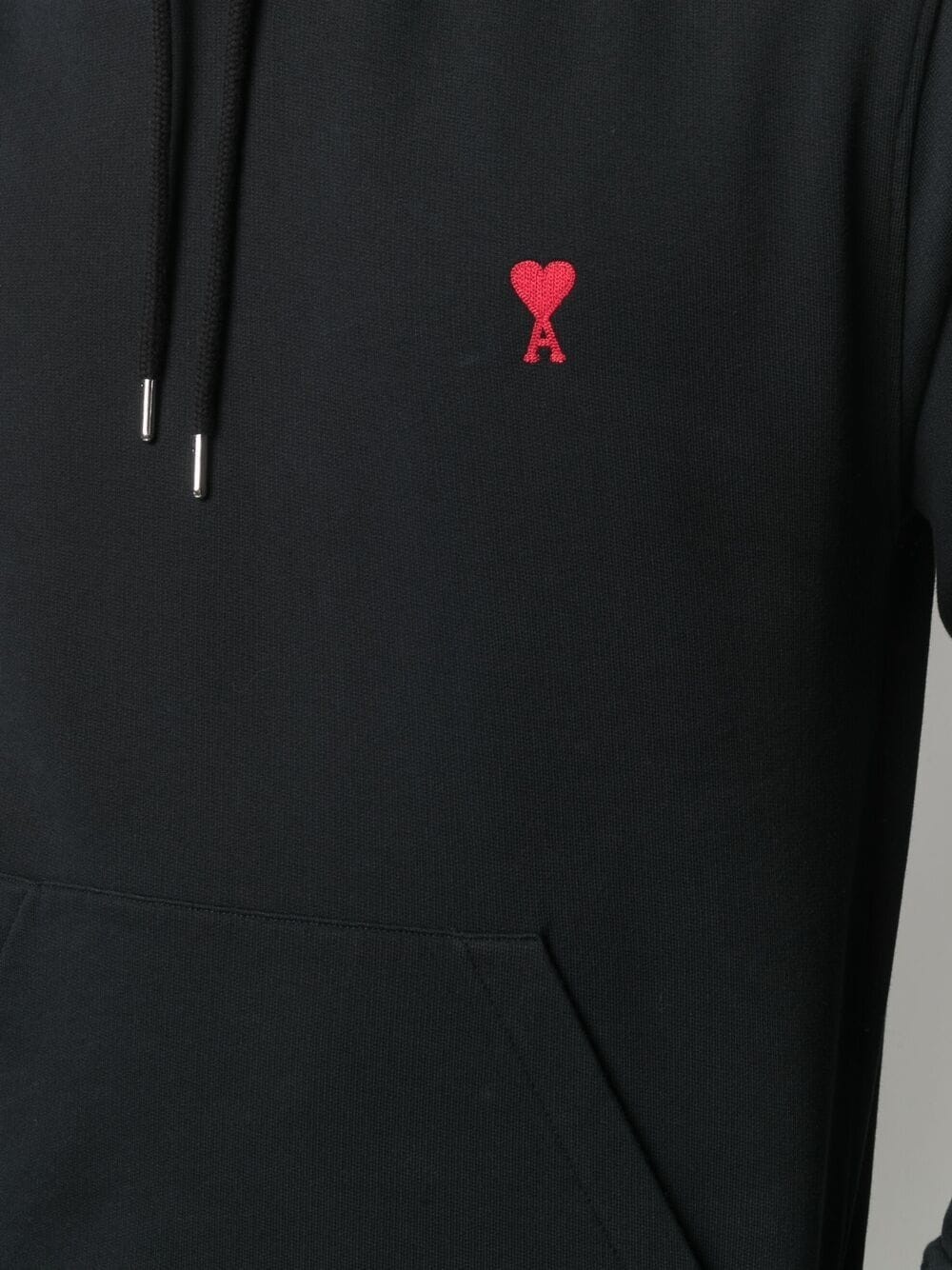 logo-embroidered drawstring hoodie - 5