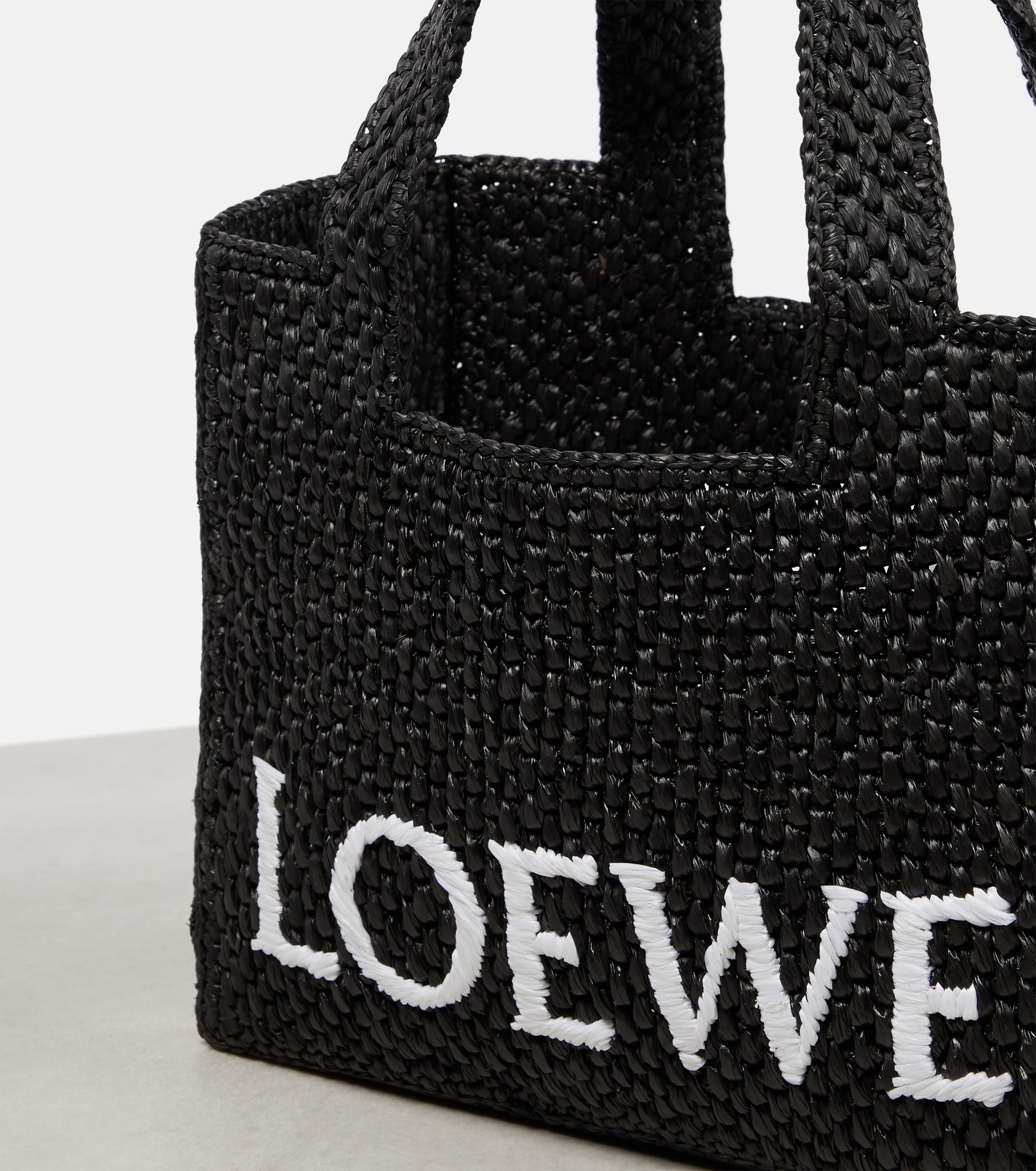 Logo woven tote bag - 3