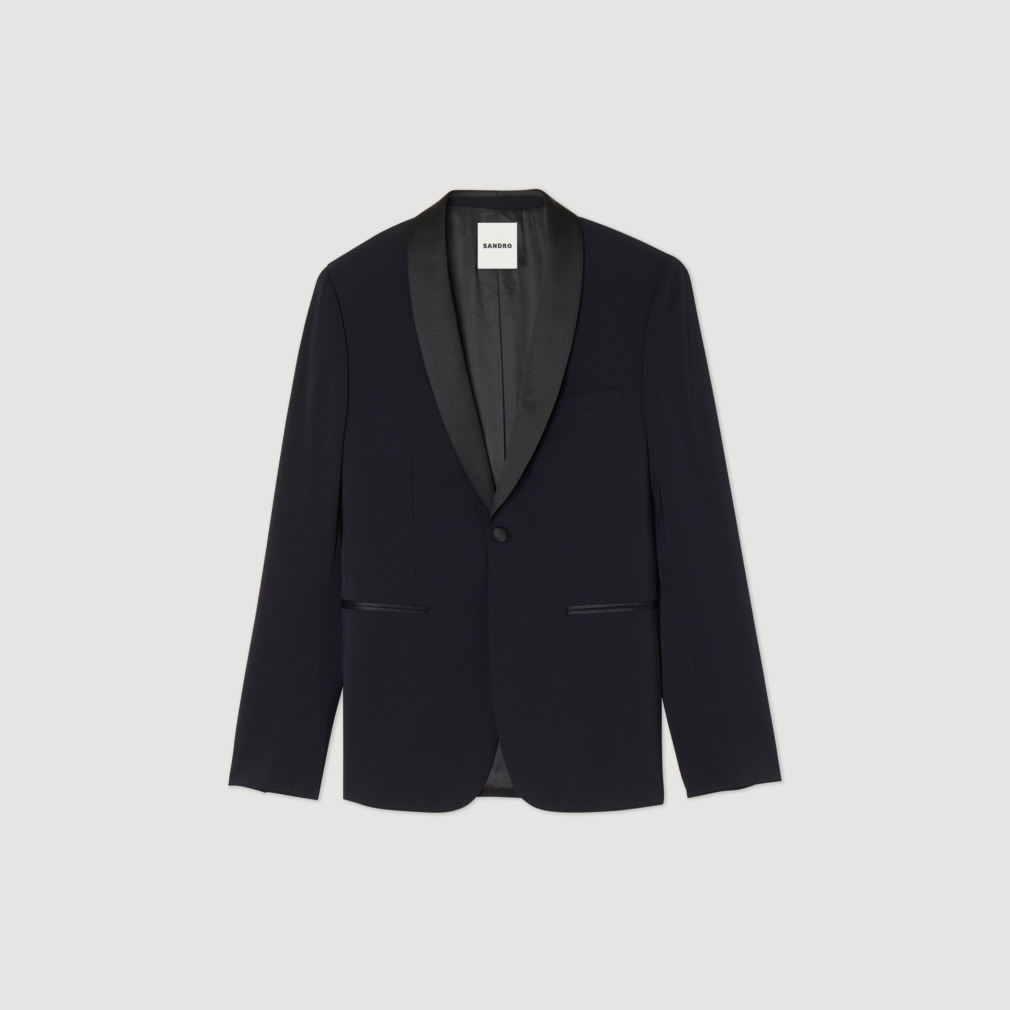 TUXEDO JACKET WITH SATIN - 1