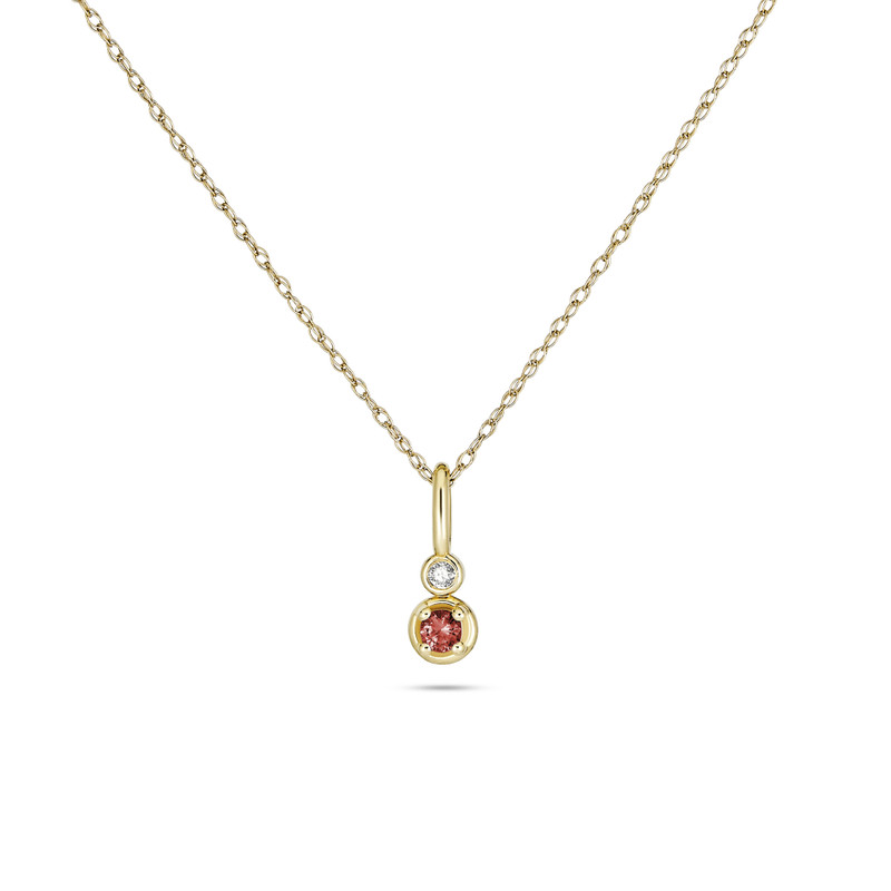 Birthstone Diamond Bonbon Necklace 6