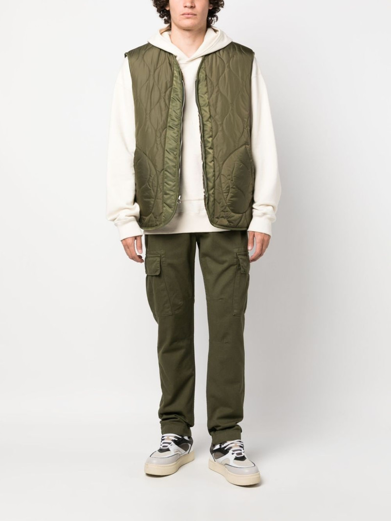 ALPHA INDUSTRIES straight-leg cotton cargo trousers outlook