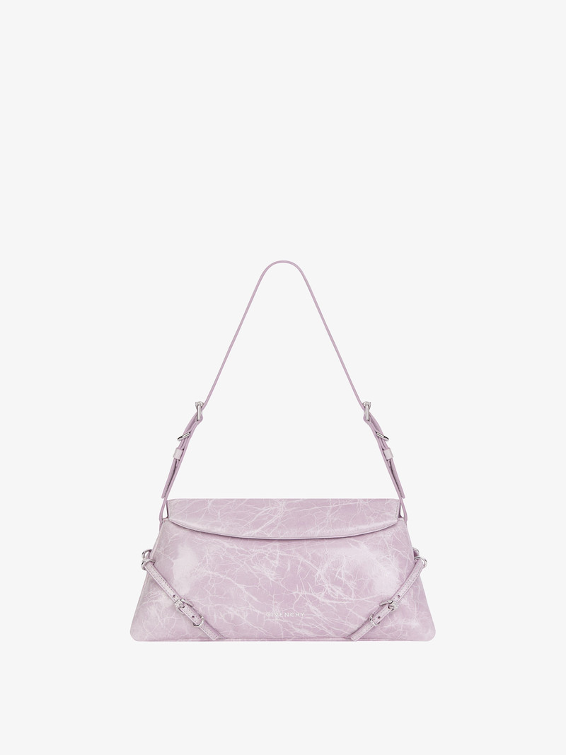 SMALL P'TIT VOYOU BAG IN CRACKLED PATENT LEATHER - 1