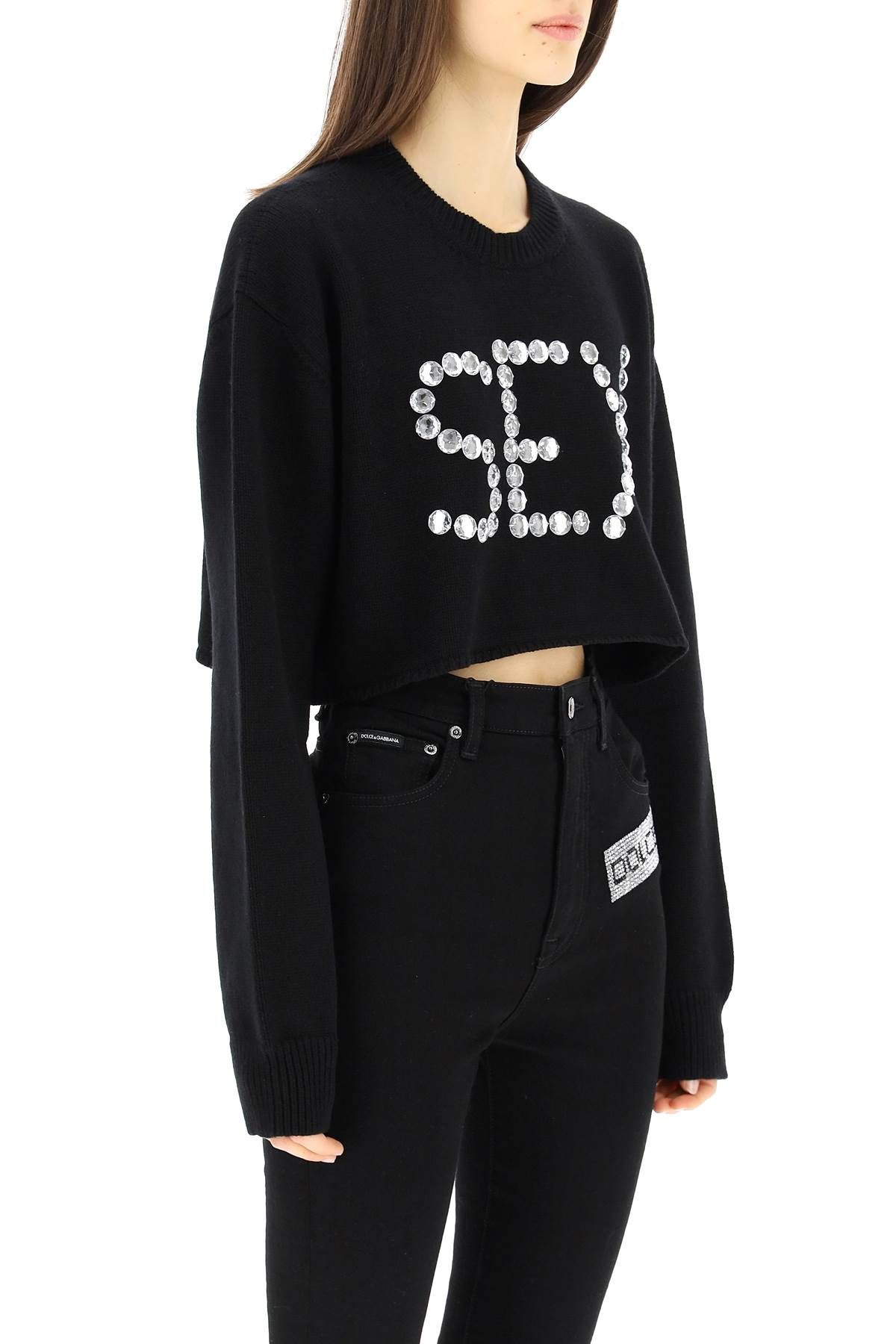 SEX CRYSTAL CROPPED SWEATER - 3