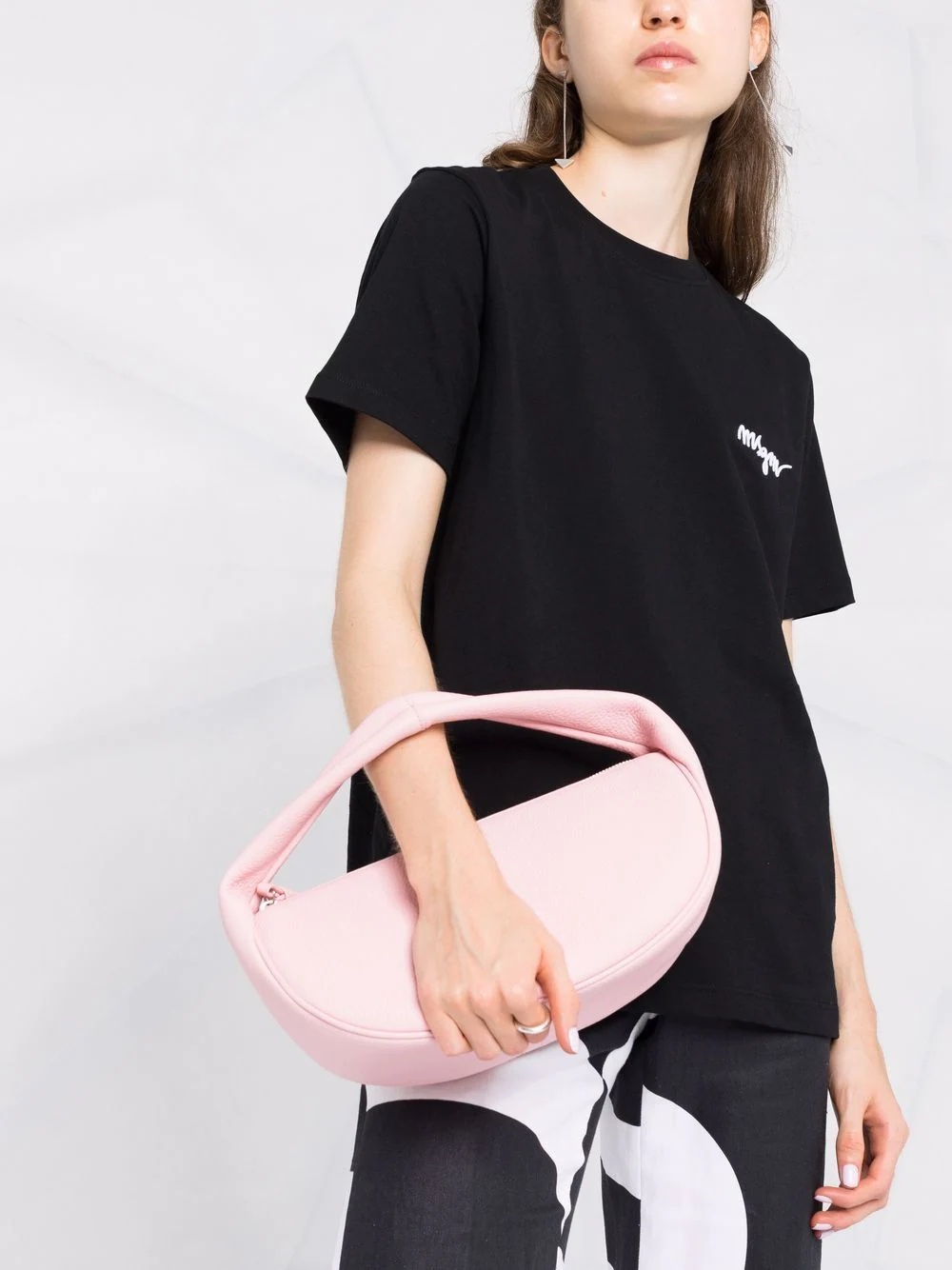 chest-logo crewneck T-shirt - 3