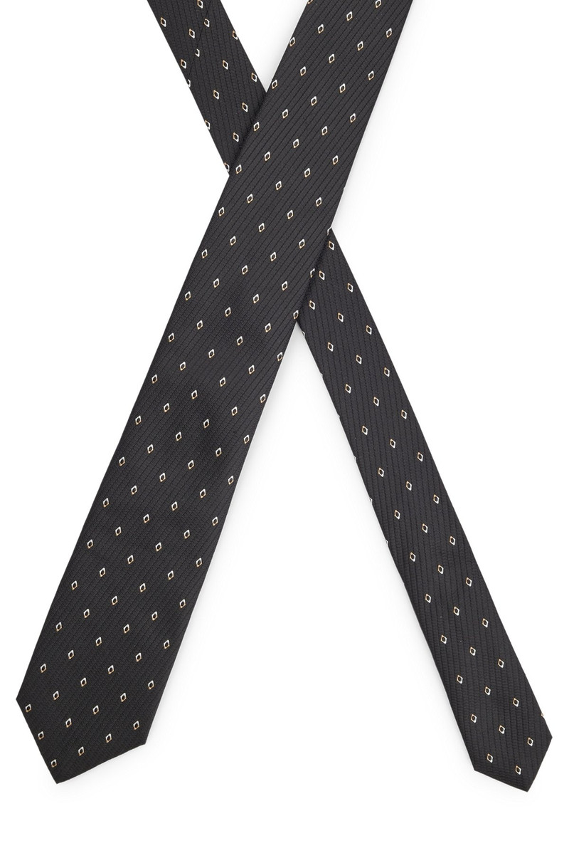 SILK-JACQUARD TIE WITH MODERN PATTERN 4