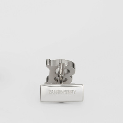 Burberry Monogram Motif Enamel and Palladium-plated Cufflinks outlook