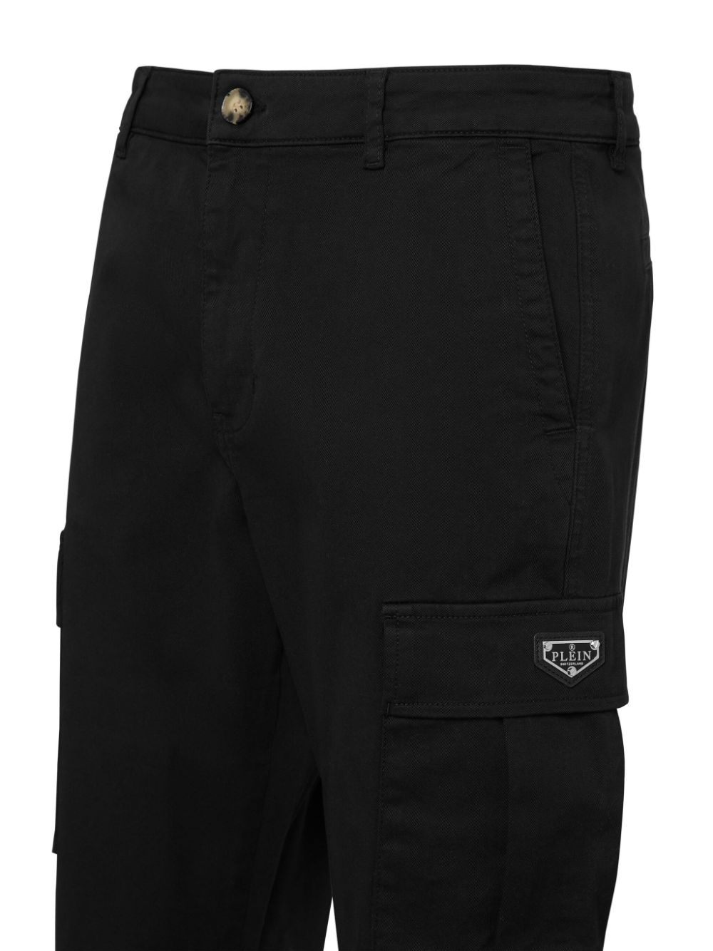 logo patch cargo trousers - 3