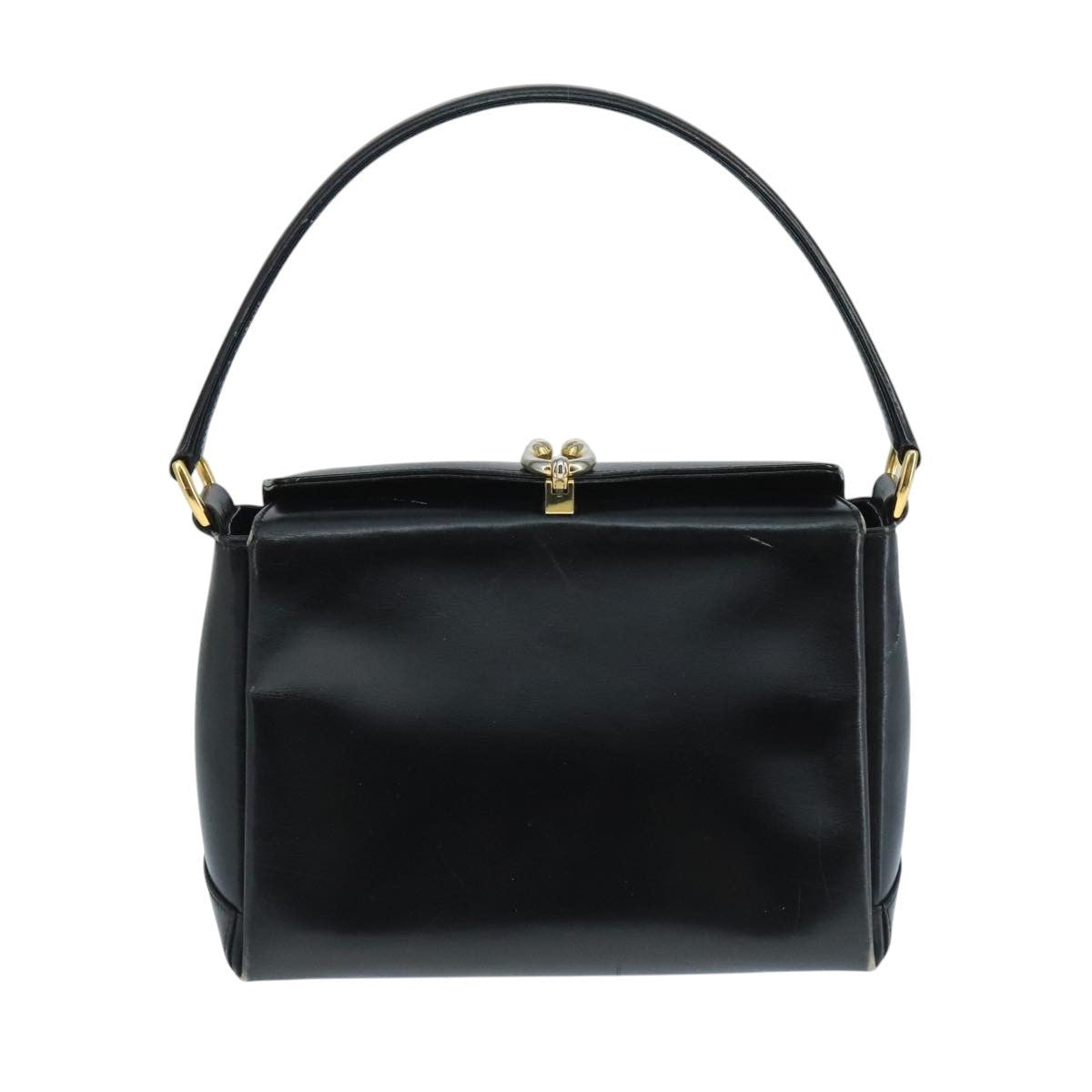 GUCCI Hand Bag Leather Black - 2