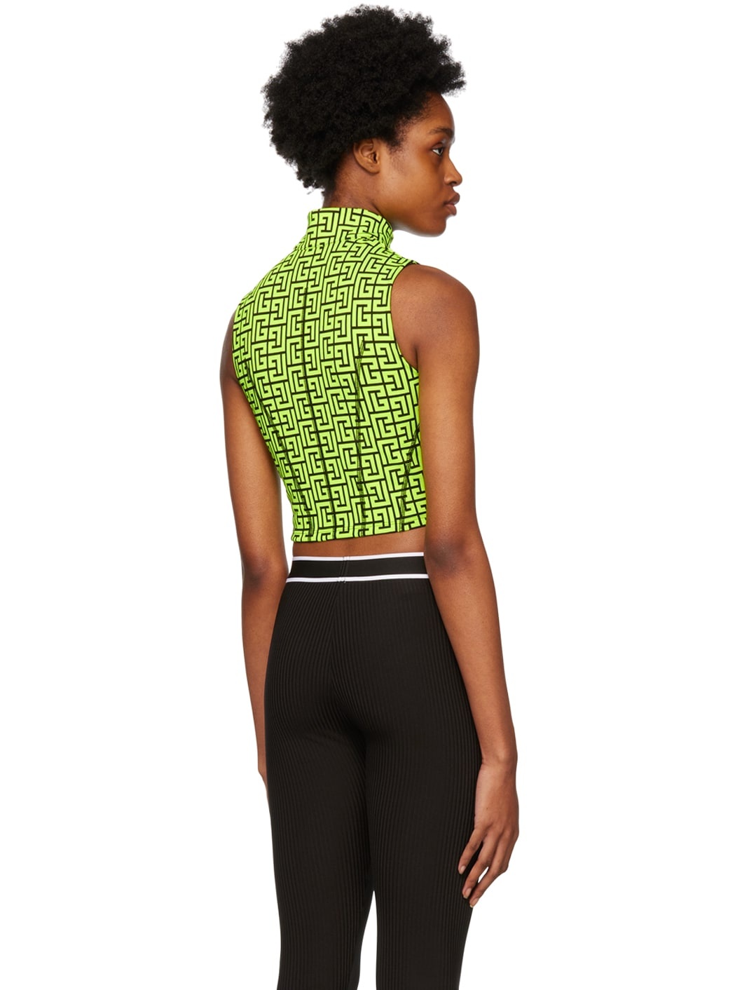 Green Half-Zip Sport Top - 3