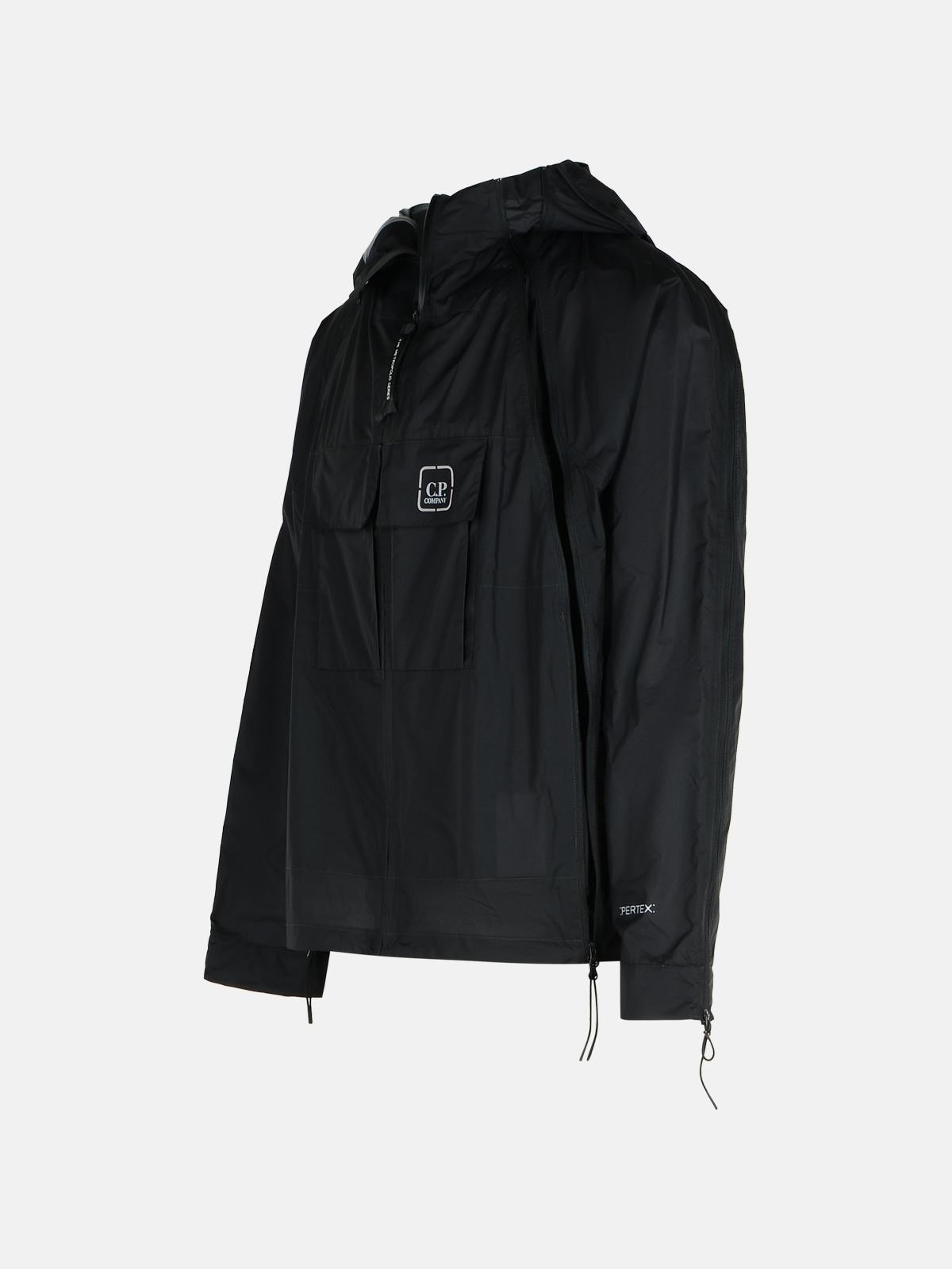 'METROPOLI' BLACK POLYAMIDE JACKET - 2