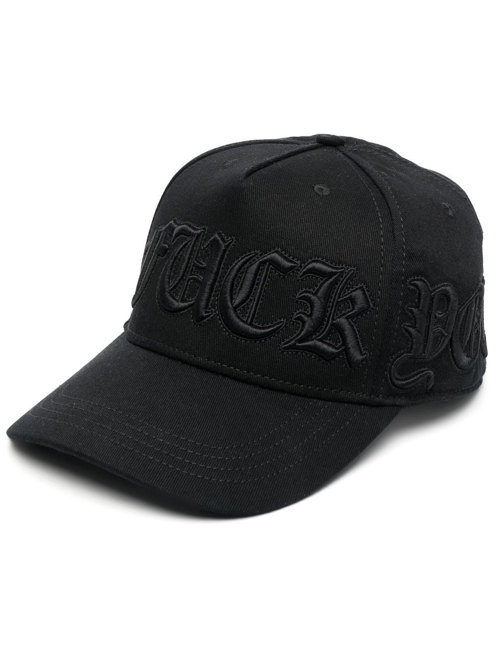 embroidered-logo baseball cap - 1