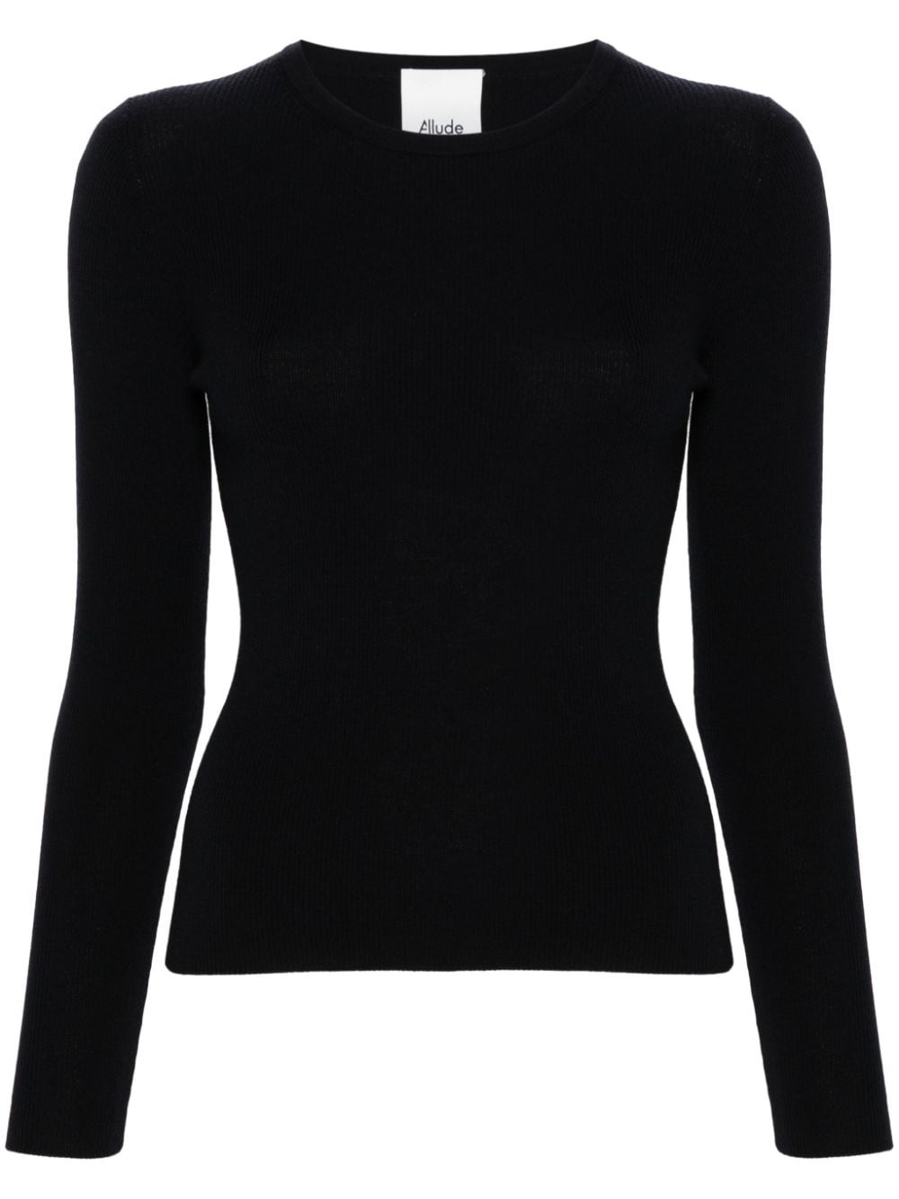 boat-neck wool jumper - 1