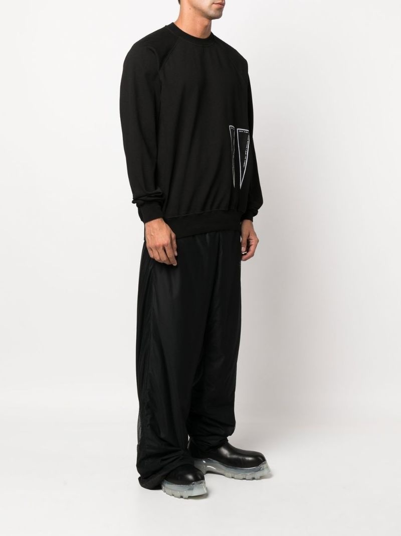 patch-detail long-sleeve sweatshirt - 3