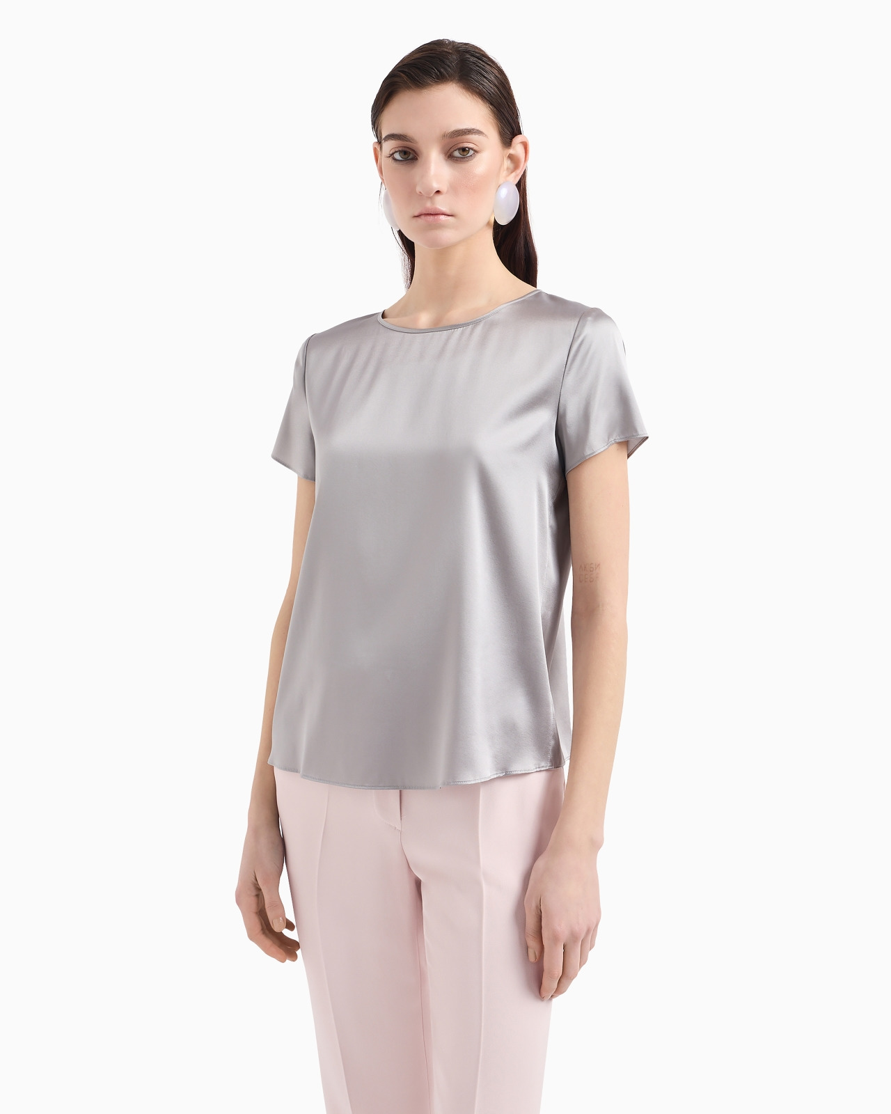 Silk satin blouse - 2