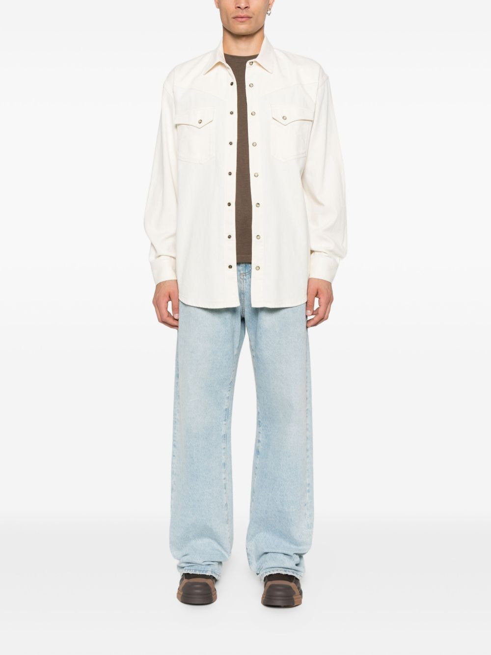 double-pocket cotton shirt - 2