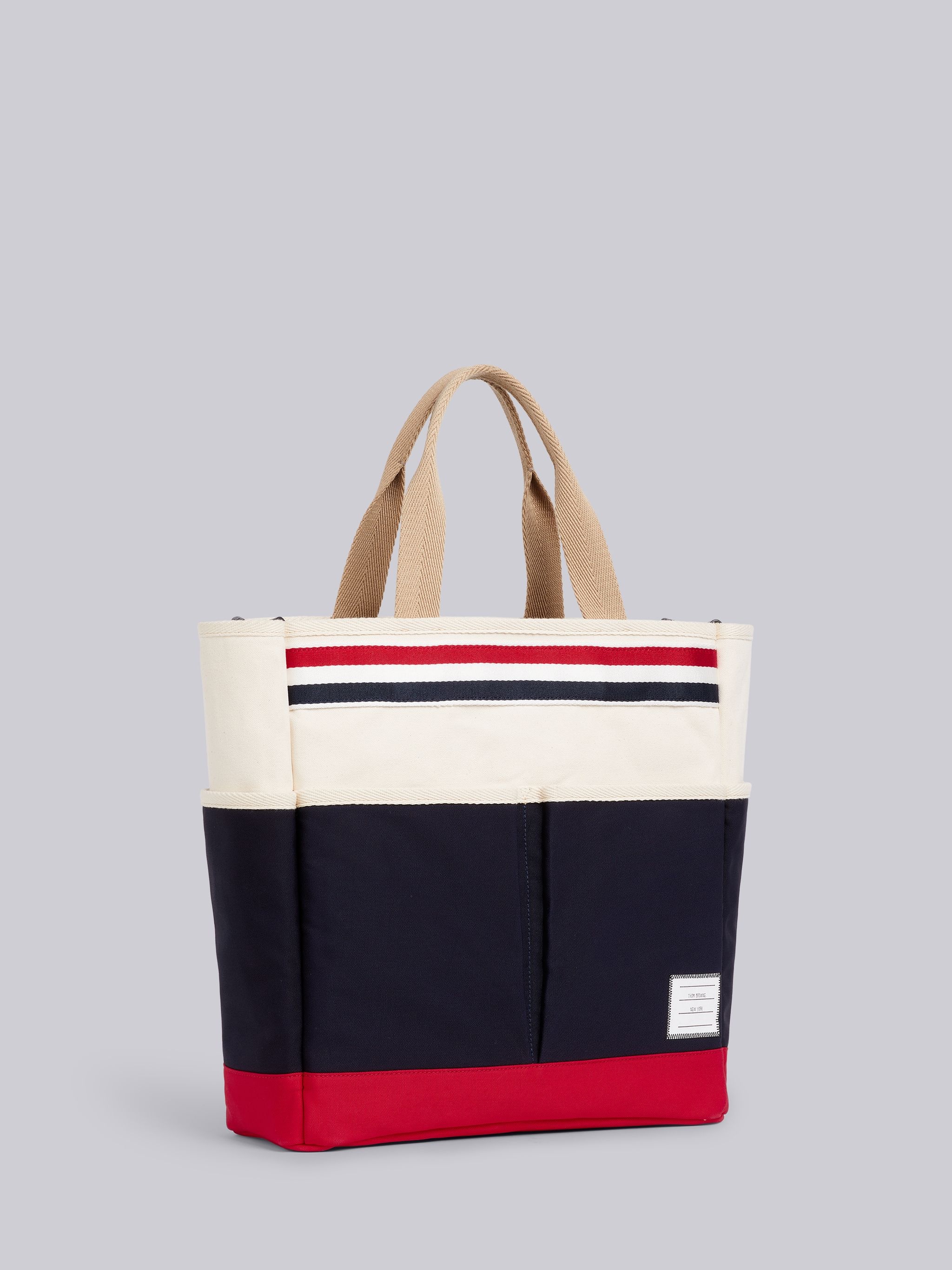 Tricolor Cotton Canvas Garden Tote - 3