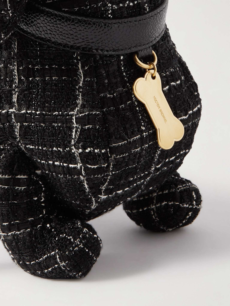 Hector Leather-Trimmed Tweed 메신저 백 5