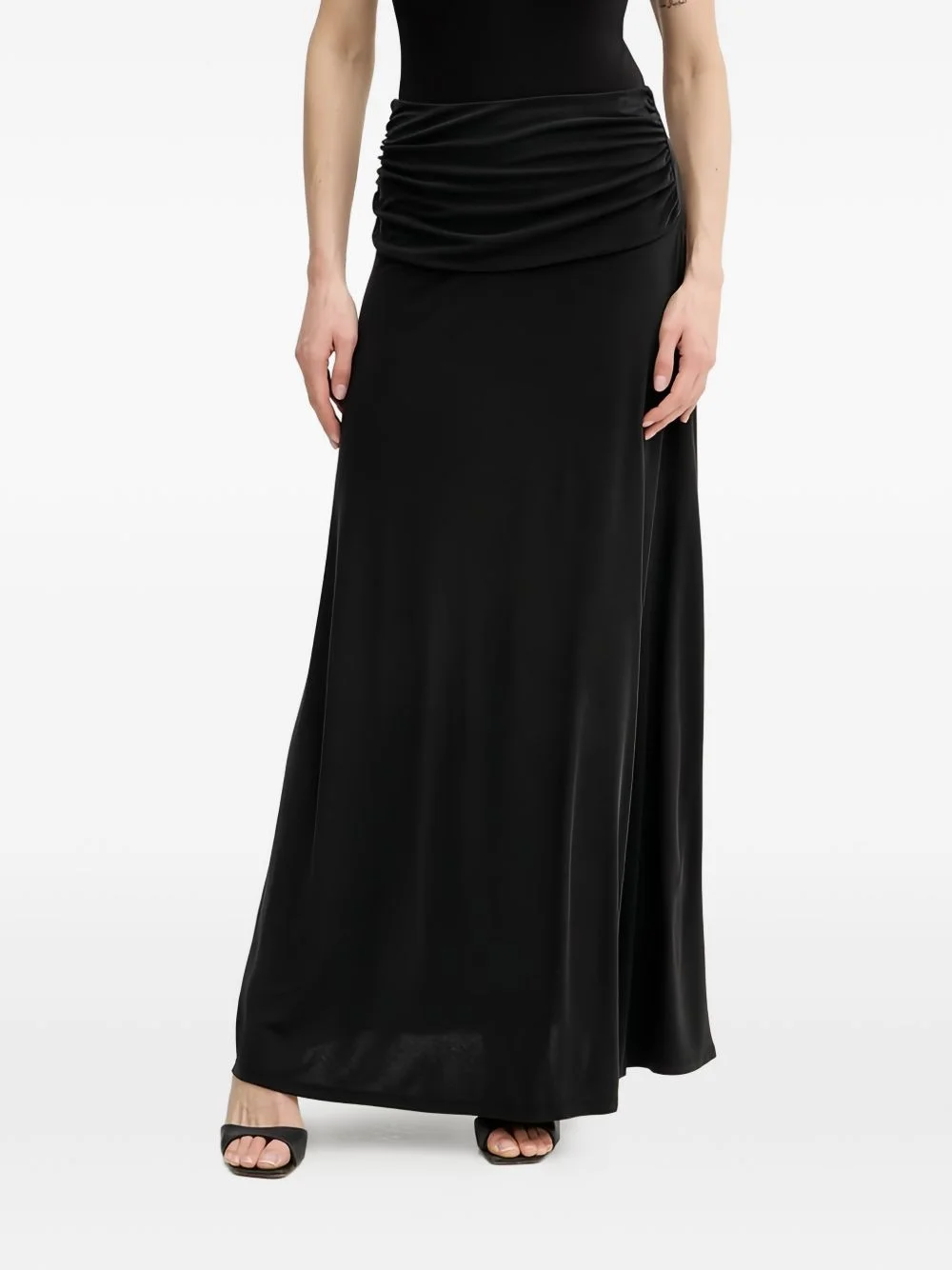 gathered maxi skirt - 1