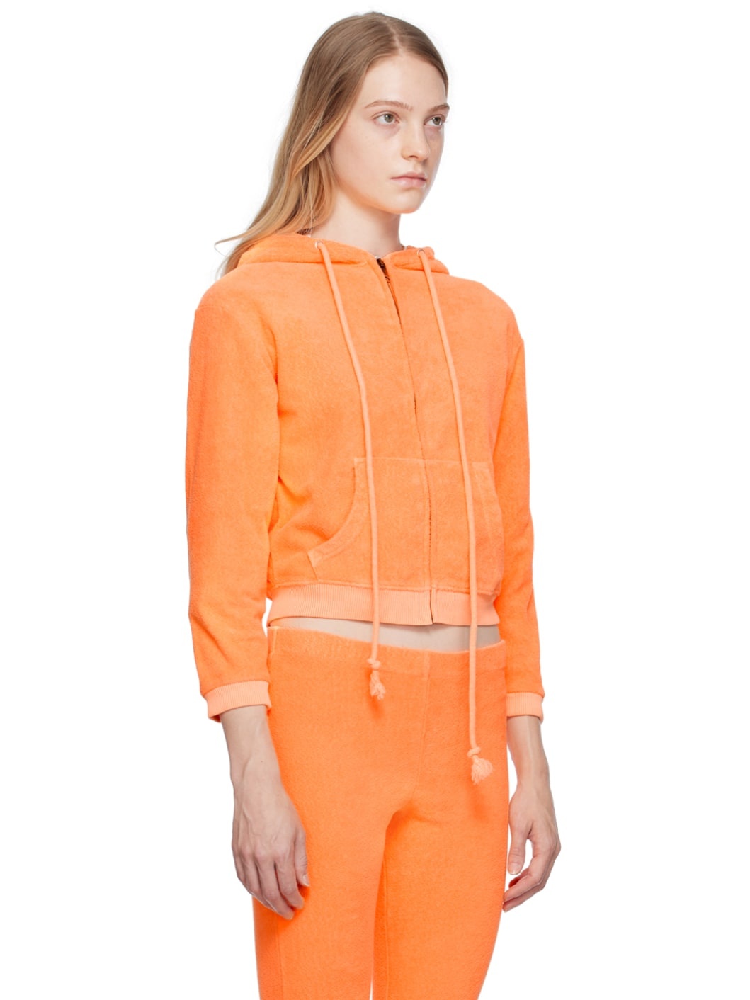 Orange Zip Hoodie - 4