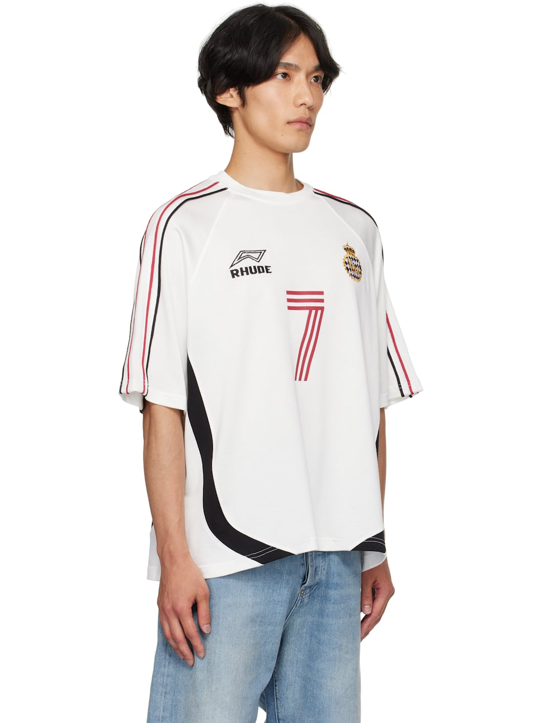 White Lundun Soccer Jersey T-shirt - 2