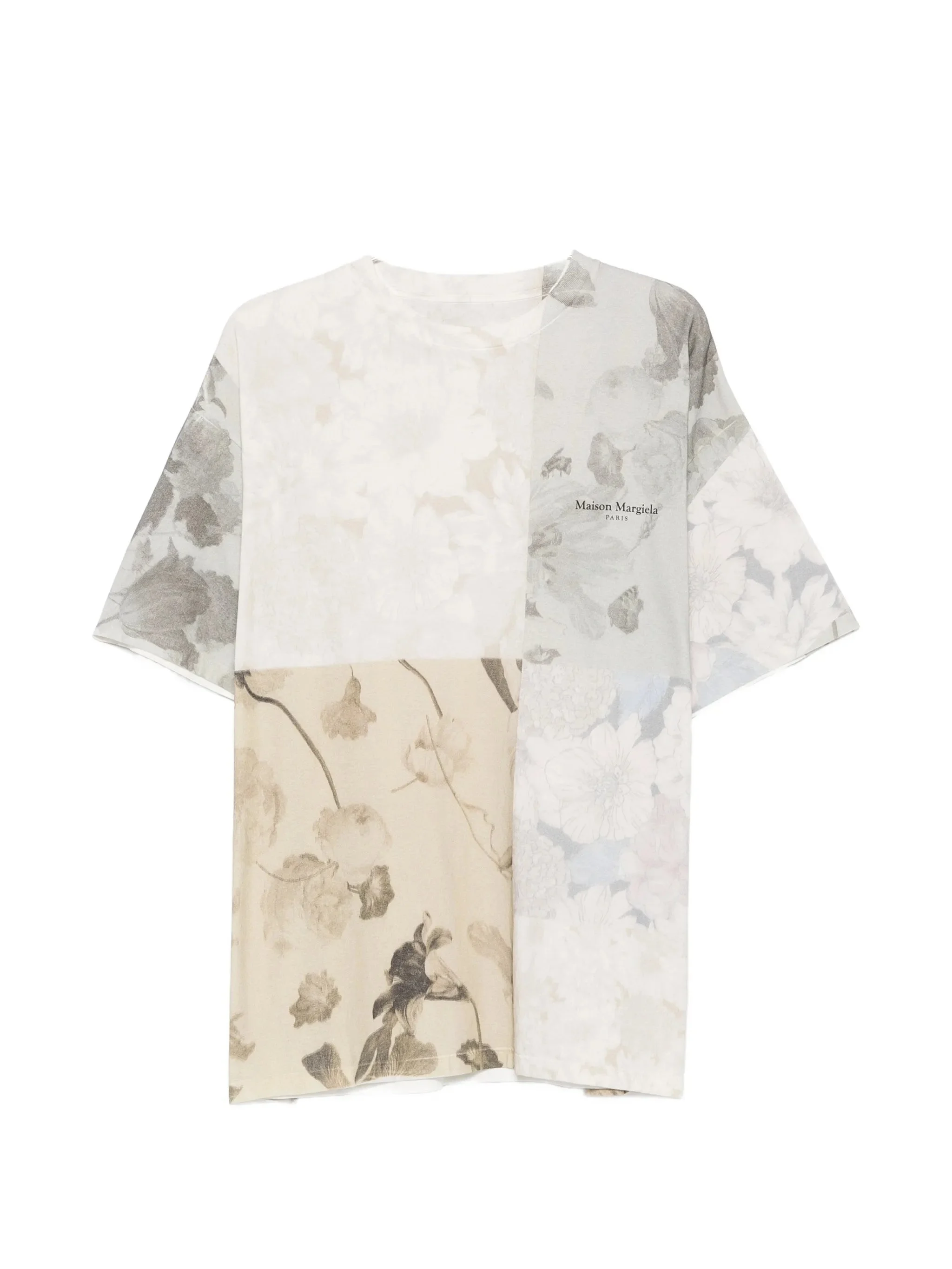 Maison Margiela Floral-print Round-neck T-shirt - 1