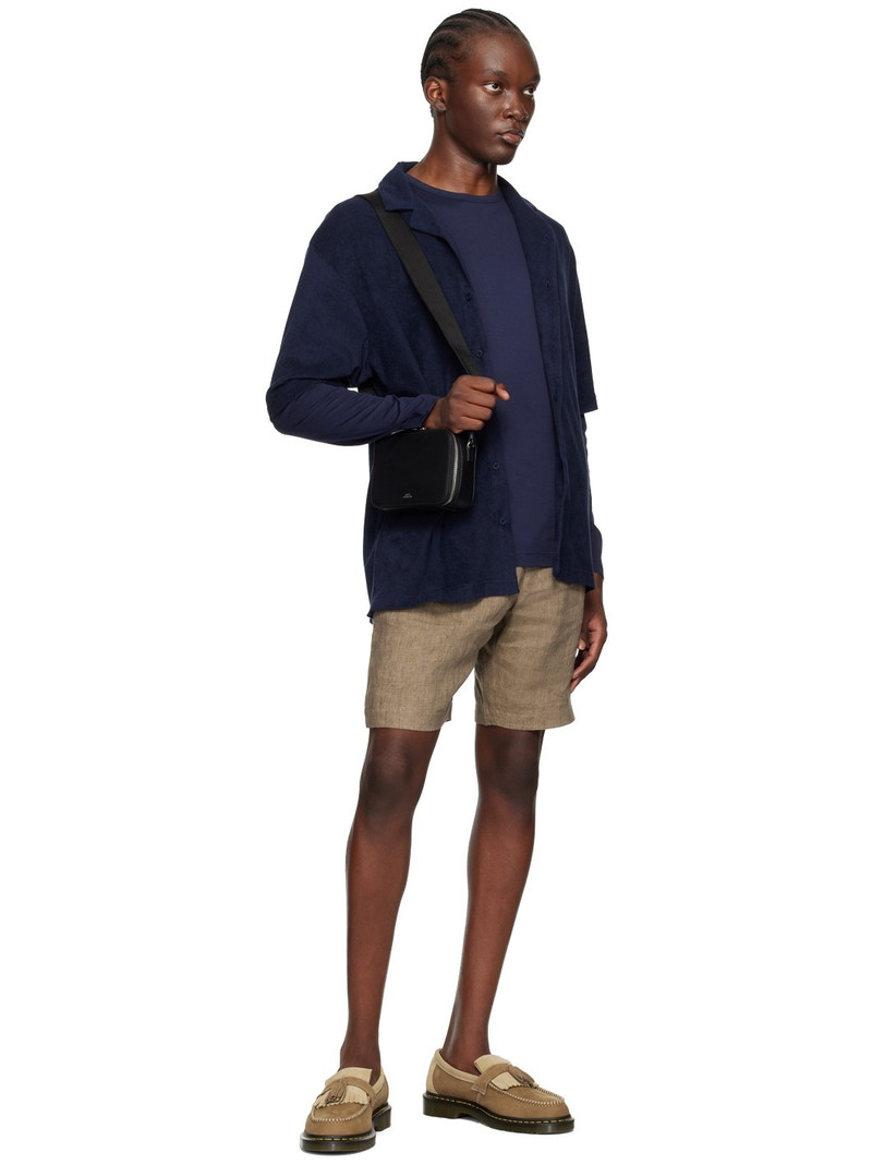 Sunspel Navy Towelling Shirt outlook