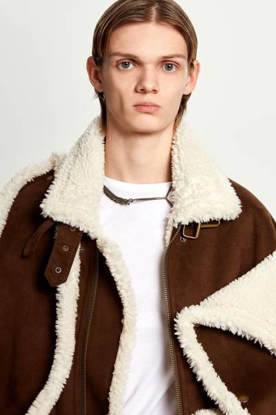 Y/Project Snap Panel Shearling Jacket outlook