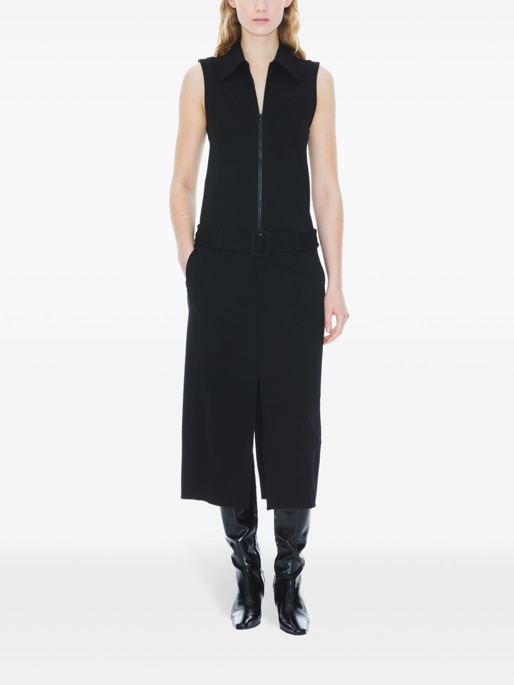 zip-fastening dress - 2