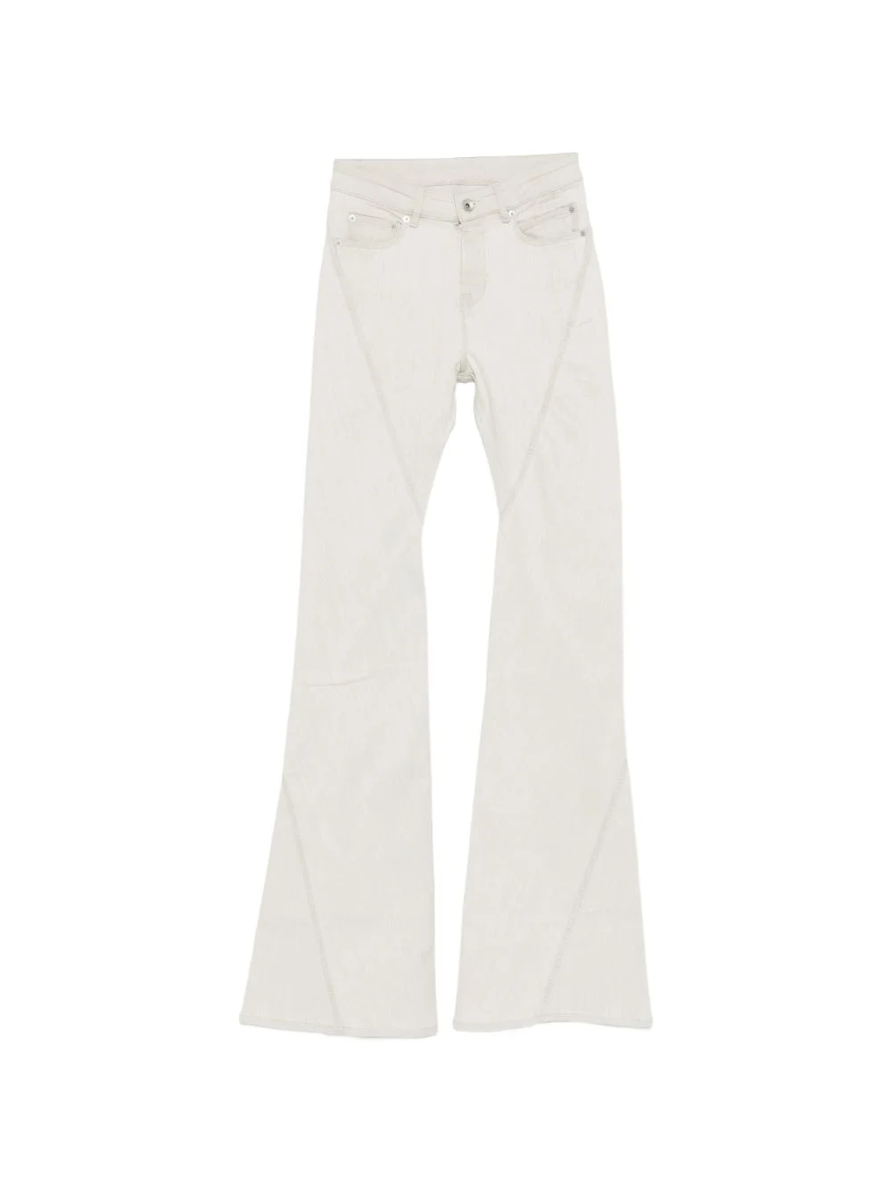 Bias zip-up flared jeans - 1