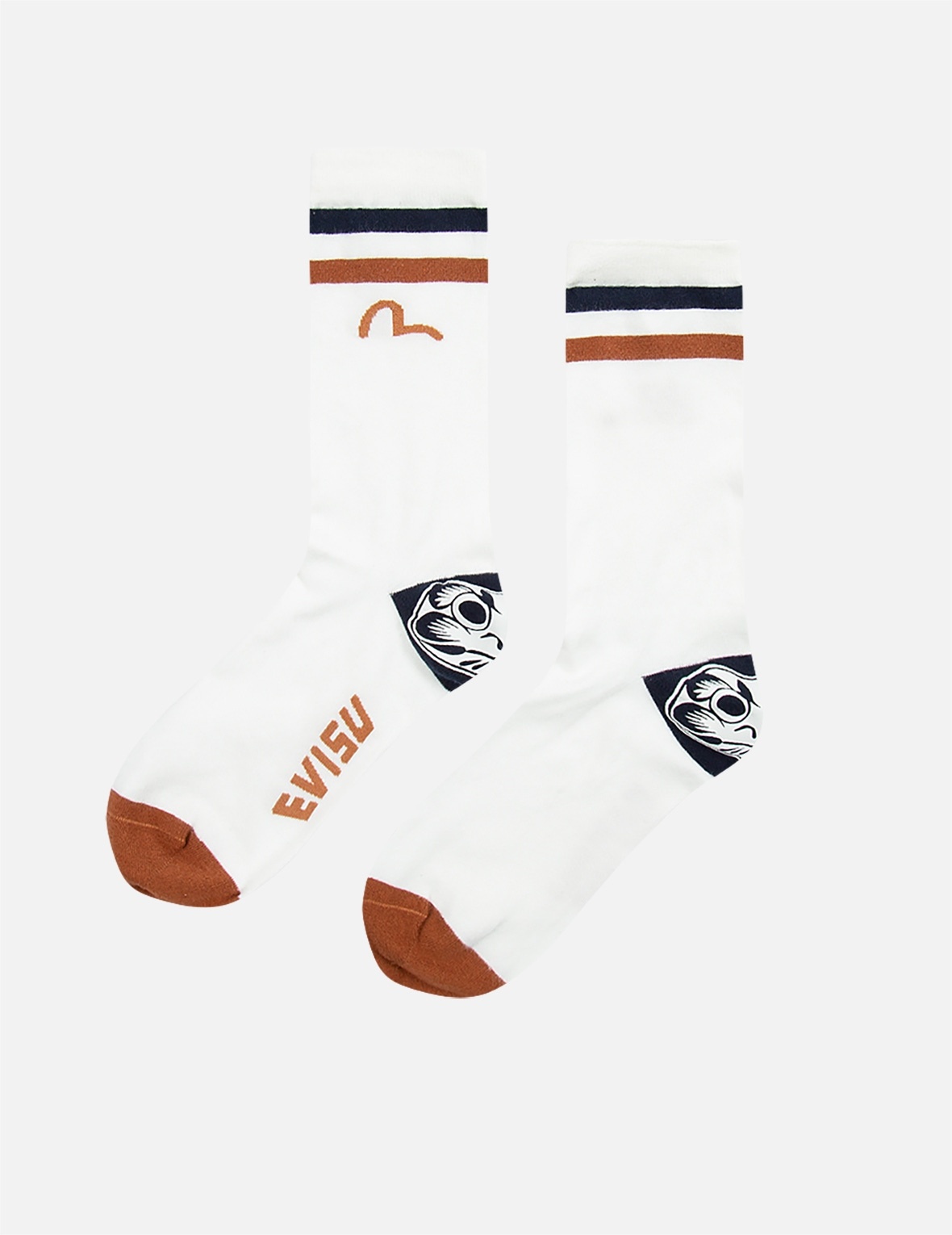 EVISU SEAGULL AND DARUMA SPORTS SOCKS | REVERSIBLE