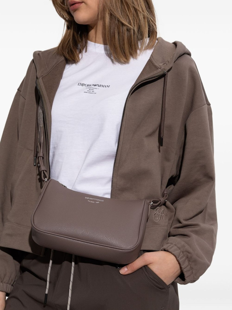 EMPORIO ARMANI logo-plaque zip-top bag outlook