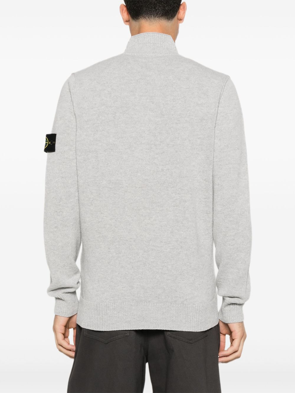 5100040 button-fastening patch-pocket sweater - 4
